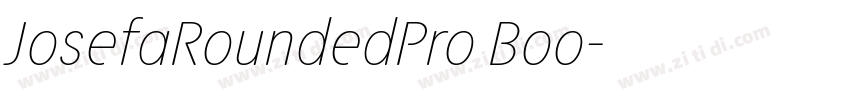 JosefaRoundedPro Boo字体转换